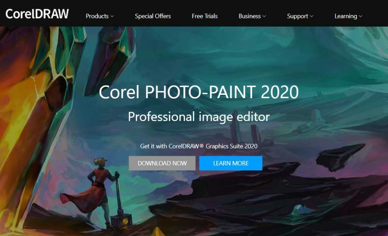 corel photo paint 2020 homepage