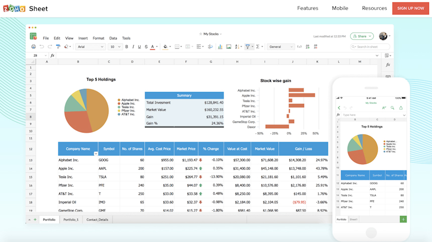 zoho-sheets