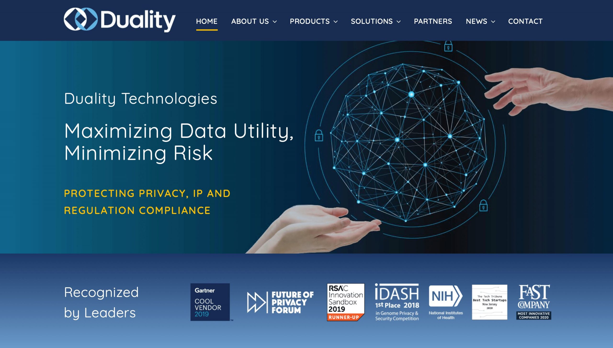 Duality Technologies website