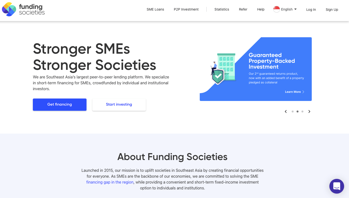 Funding Societies Website