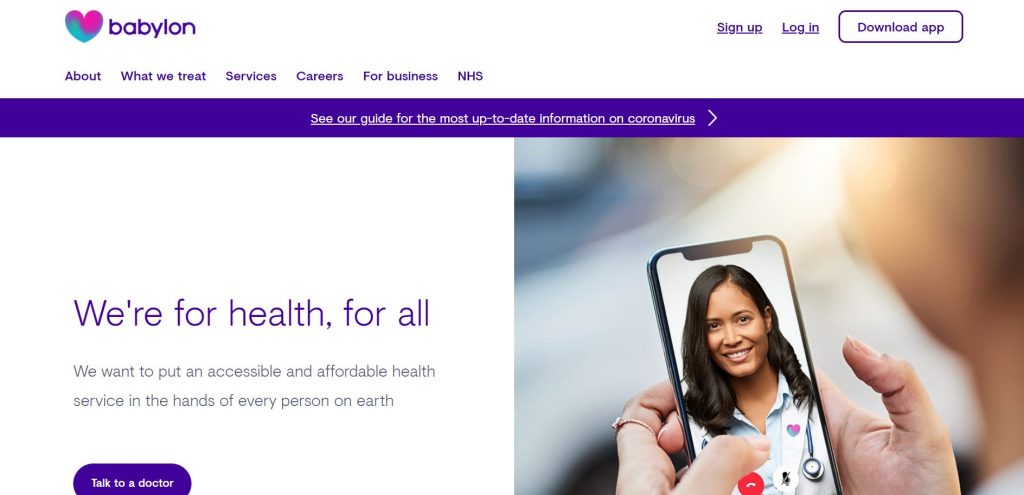 Babylon Health Website