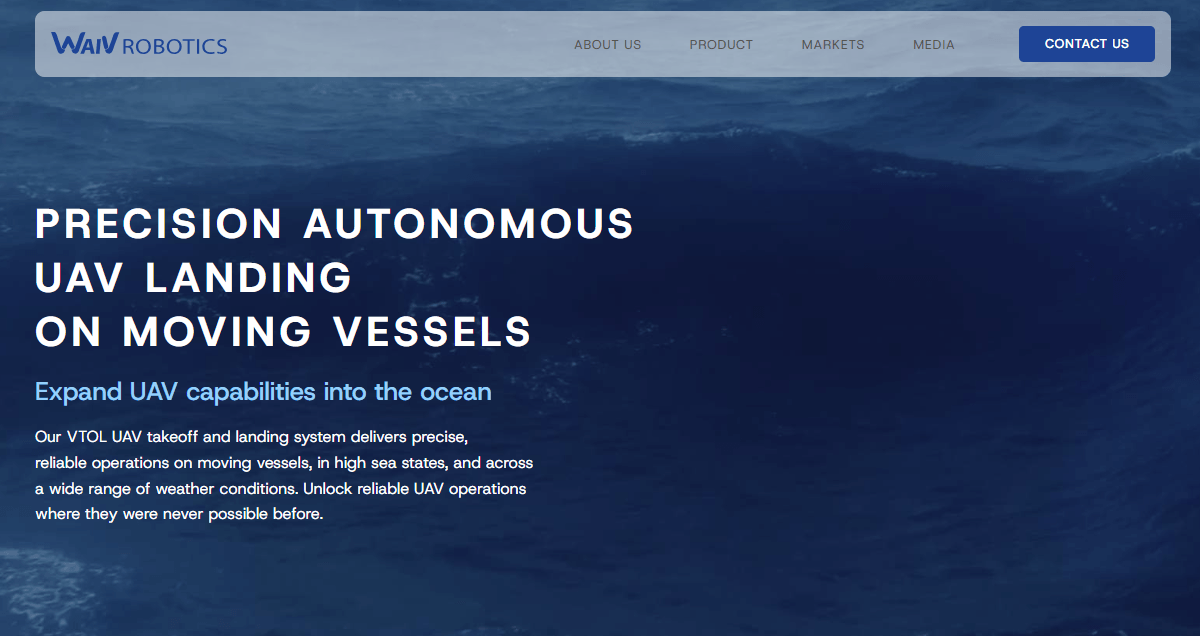 waiv robotics homepage