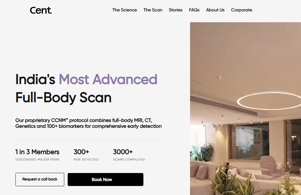 cent homepage