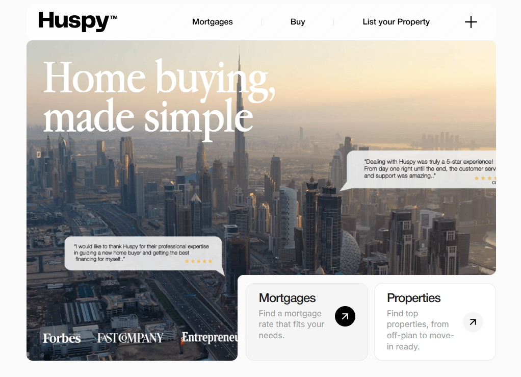 huspy homepage