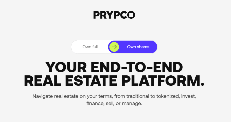 prypco homepage