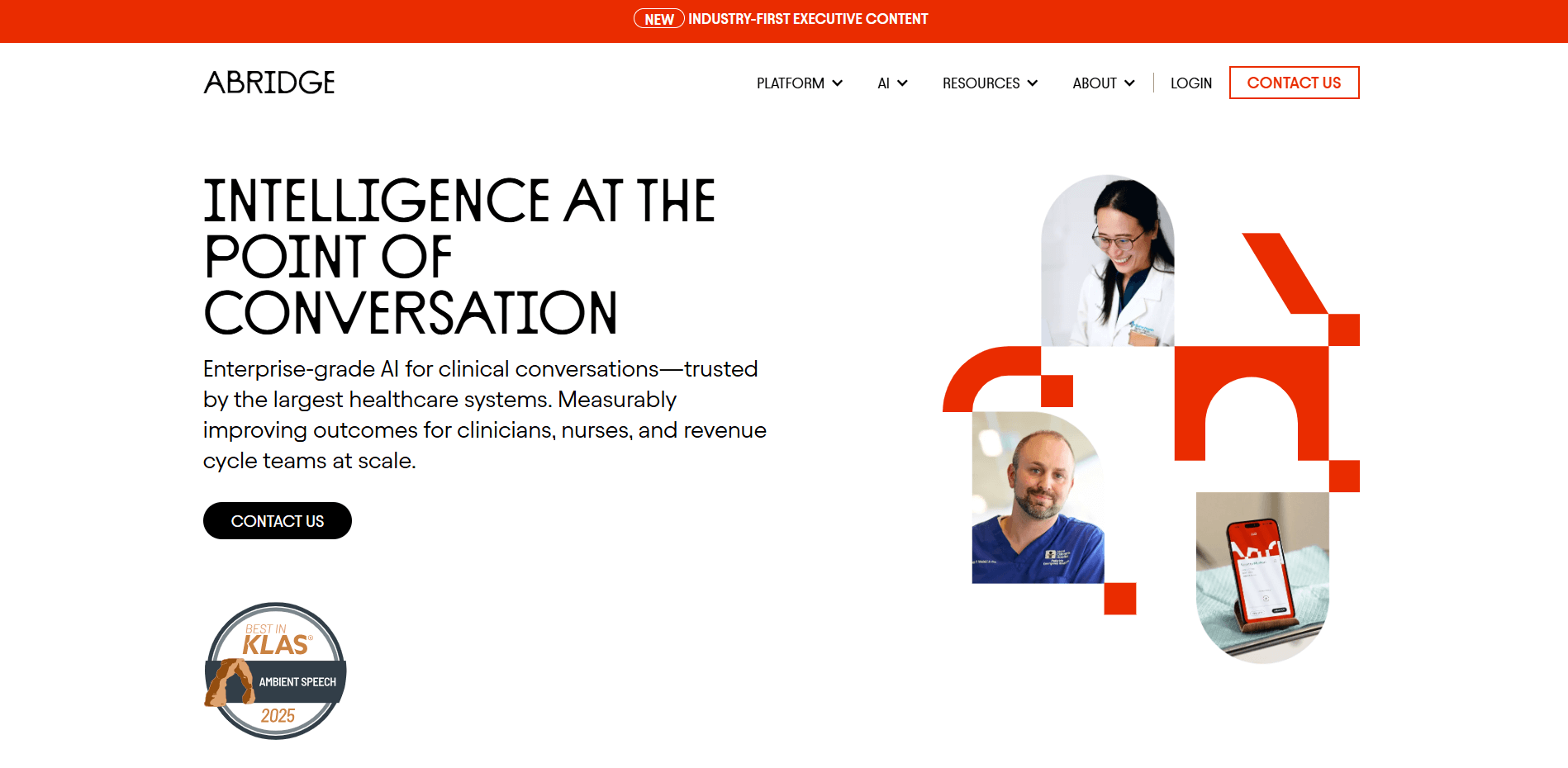 abridge homepage