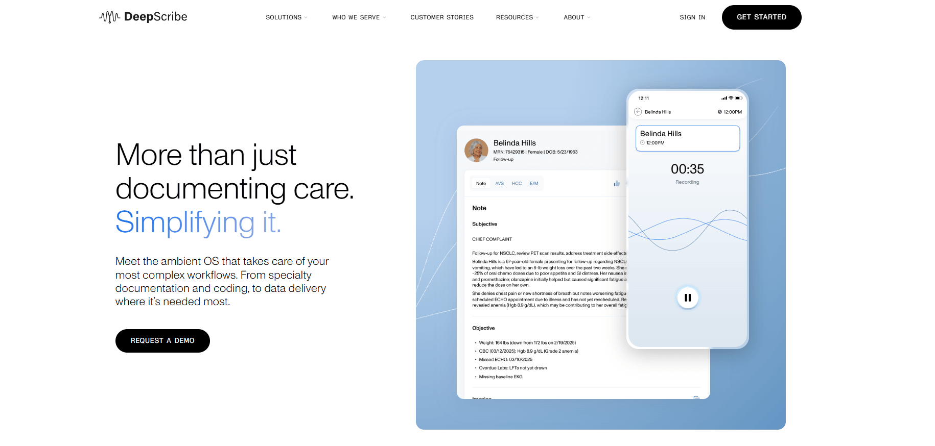 deepscribe homepage