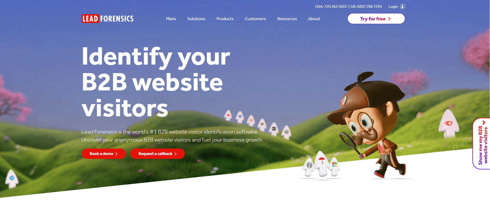 Lead Forensics Homepage