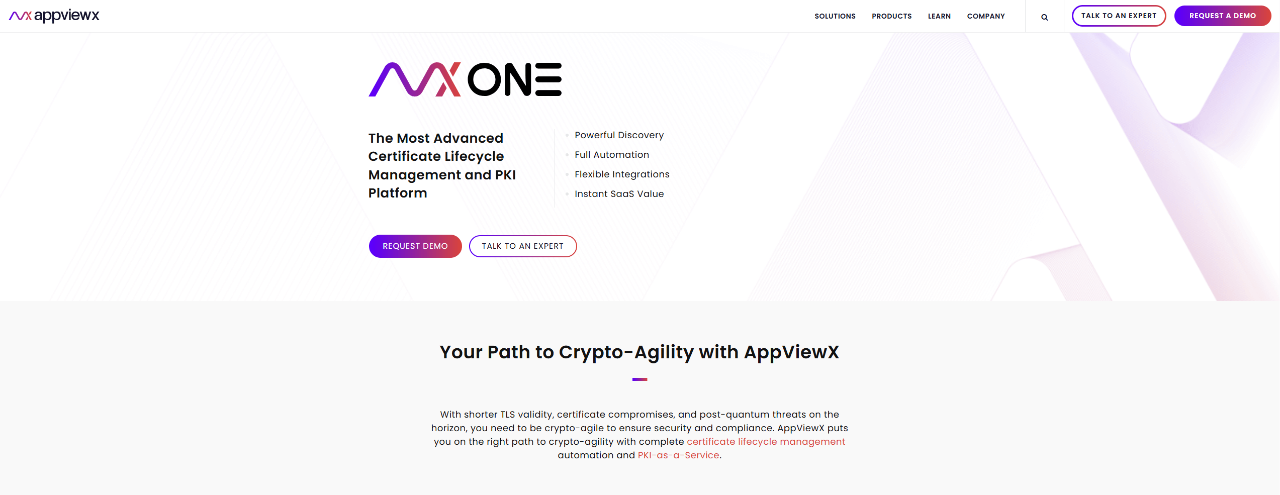 appviewx hompage