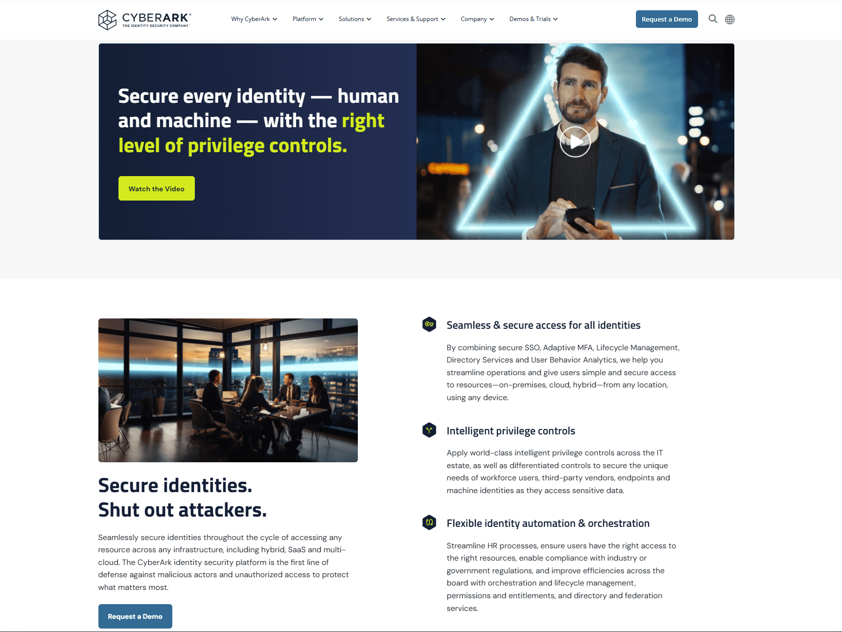 cyberark homepage