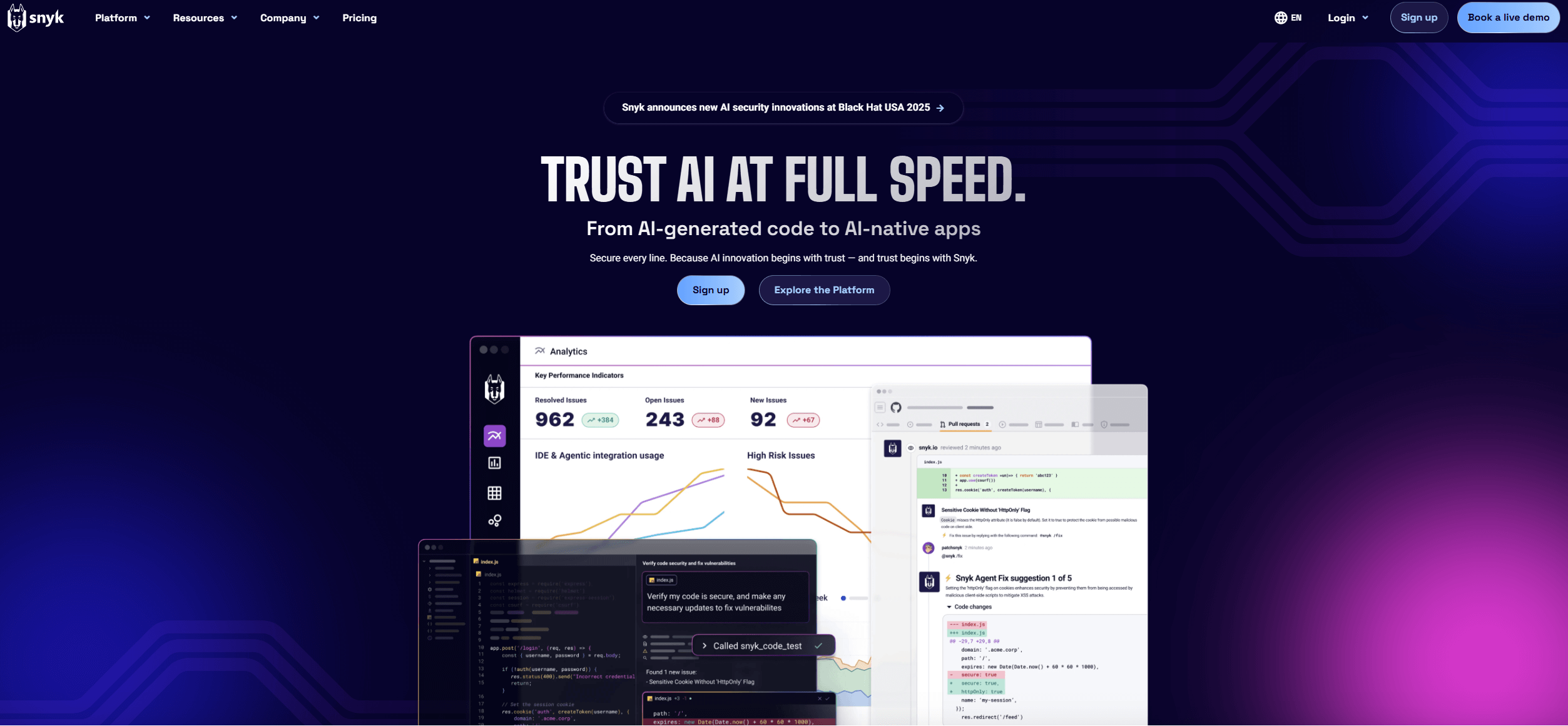 synk homepage