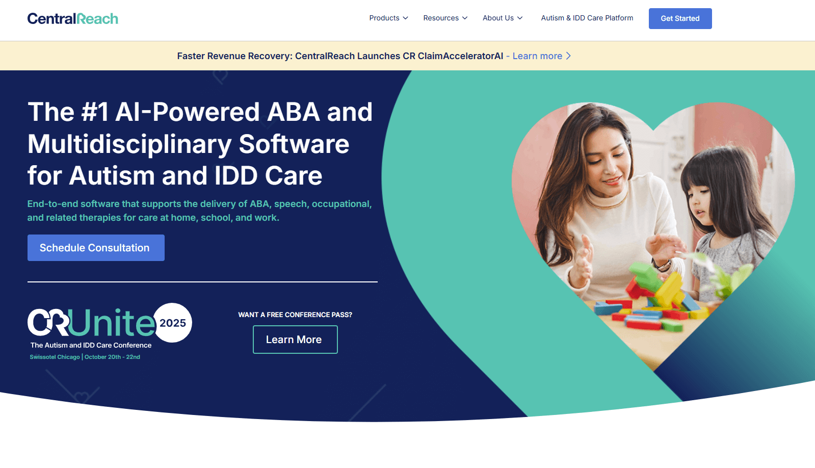 centralreach homepage