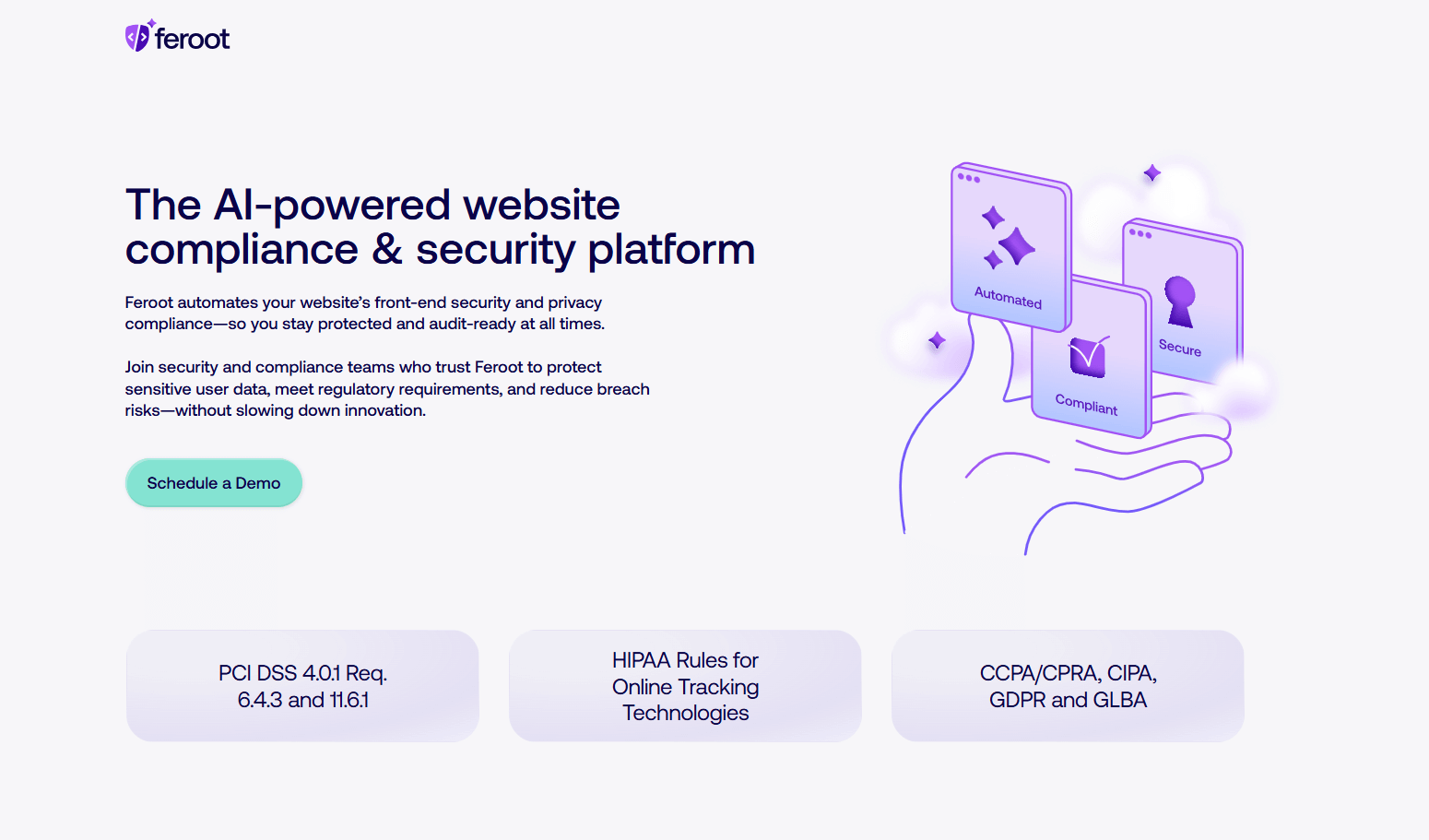 feroot homepage