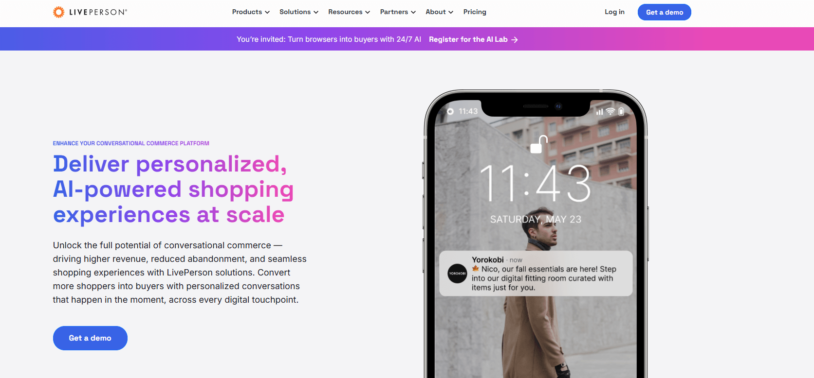 liveperson homepage