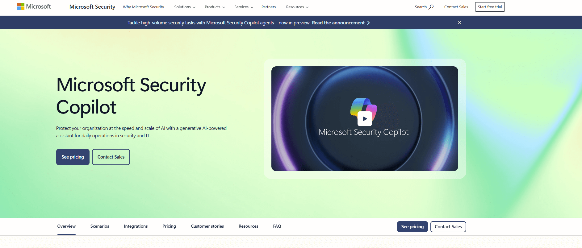 microsoft copiot security homepage