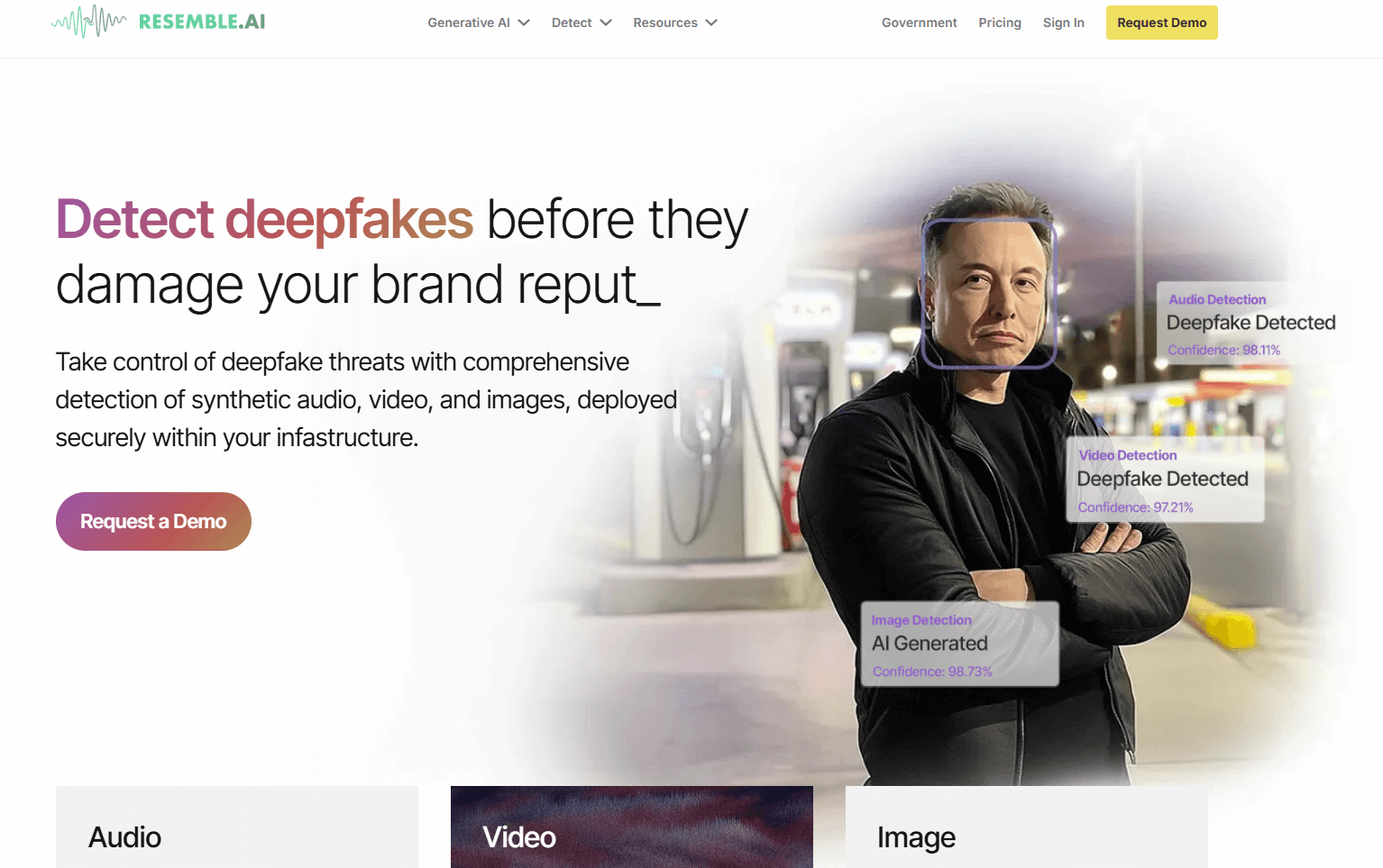 resembleai homepage