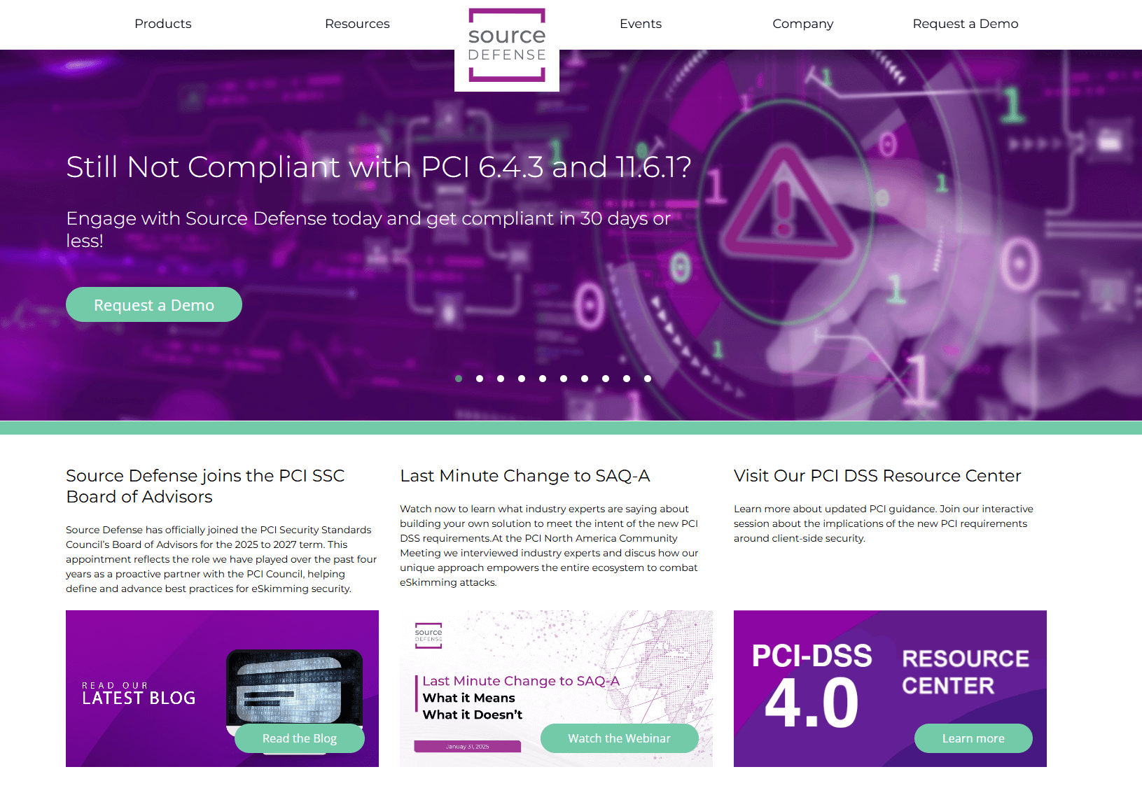 sourcedefense homepage