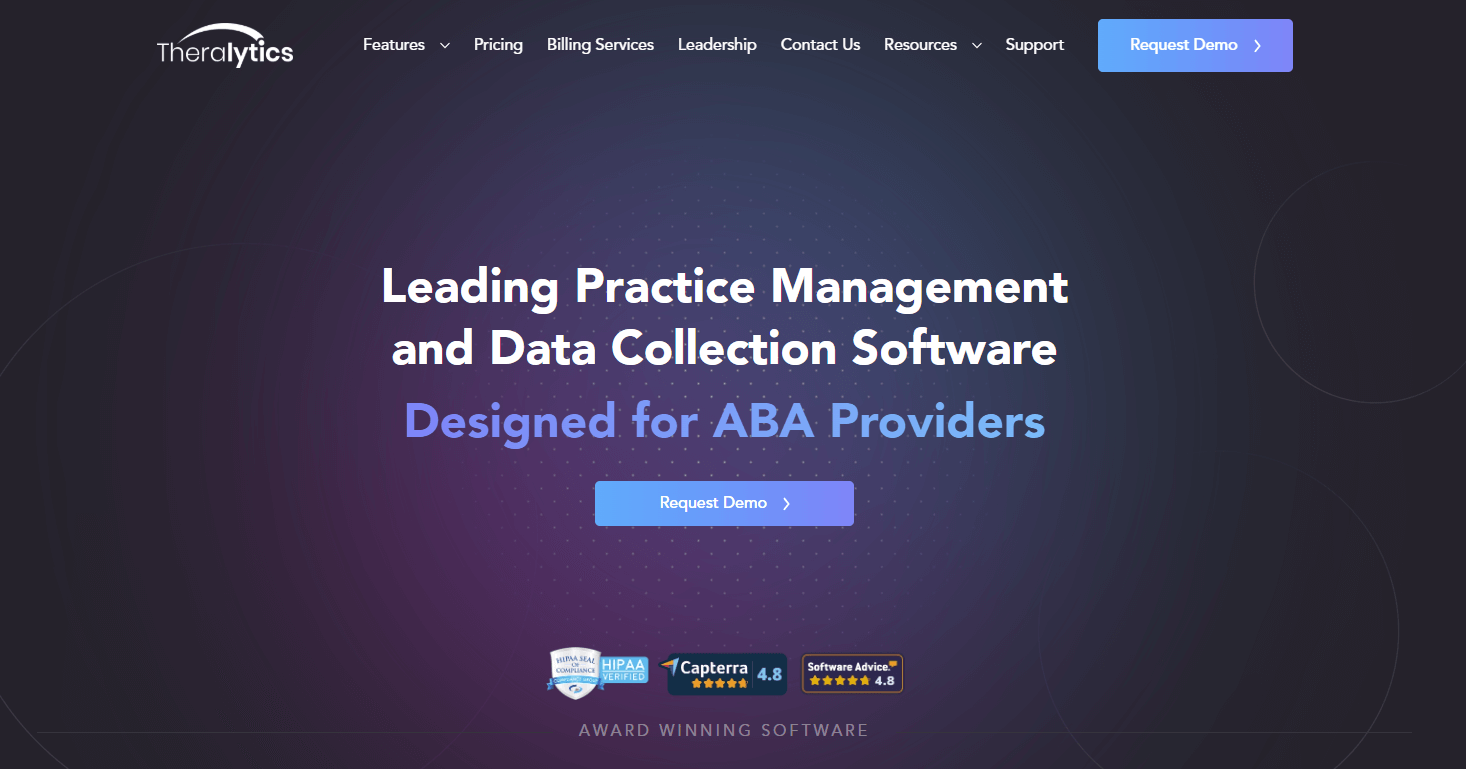 theralytics homepage