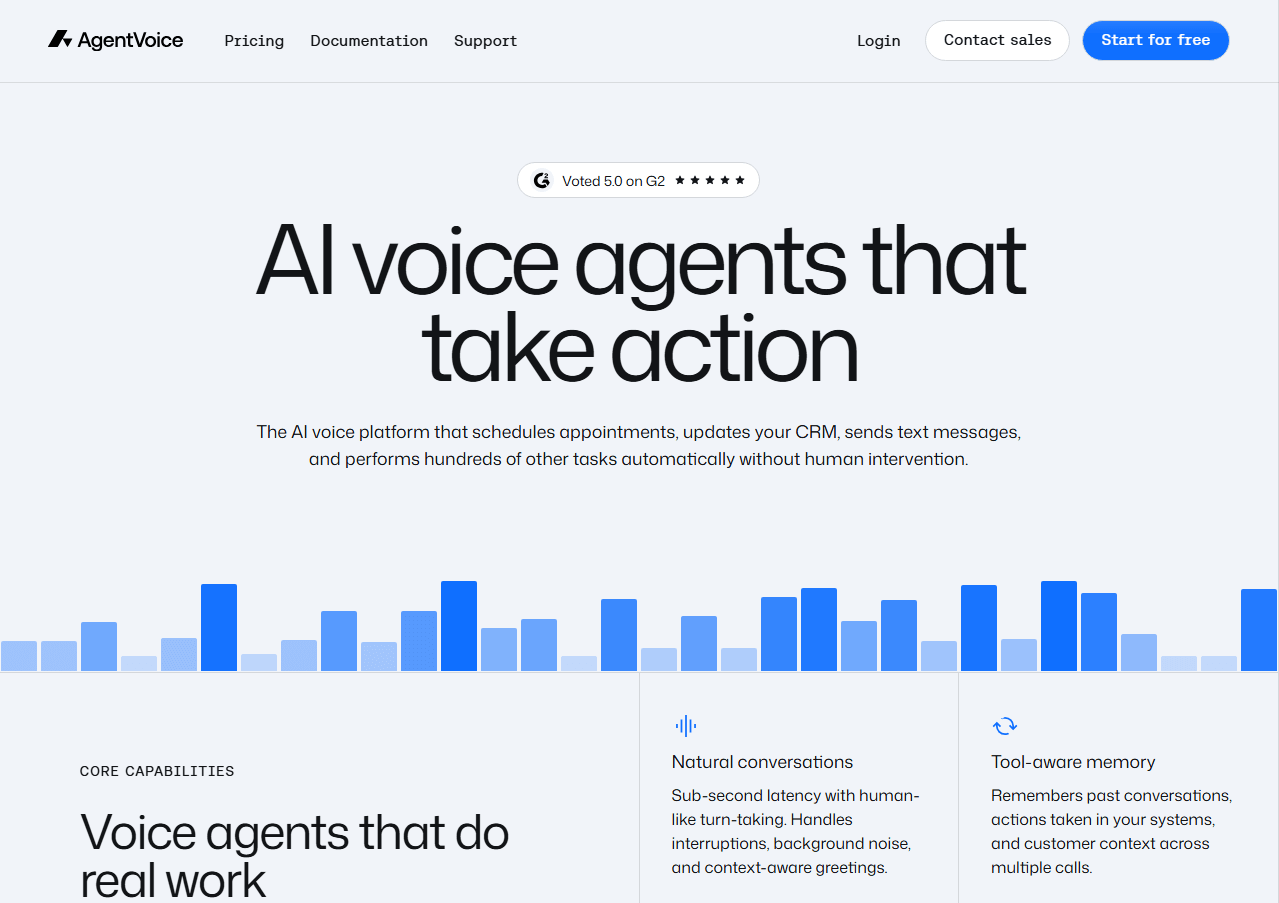agentvoice homepage