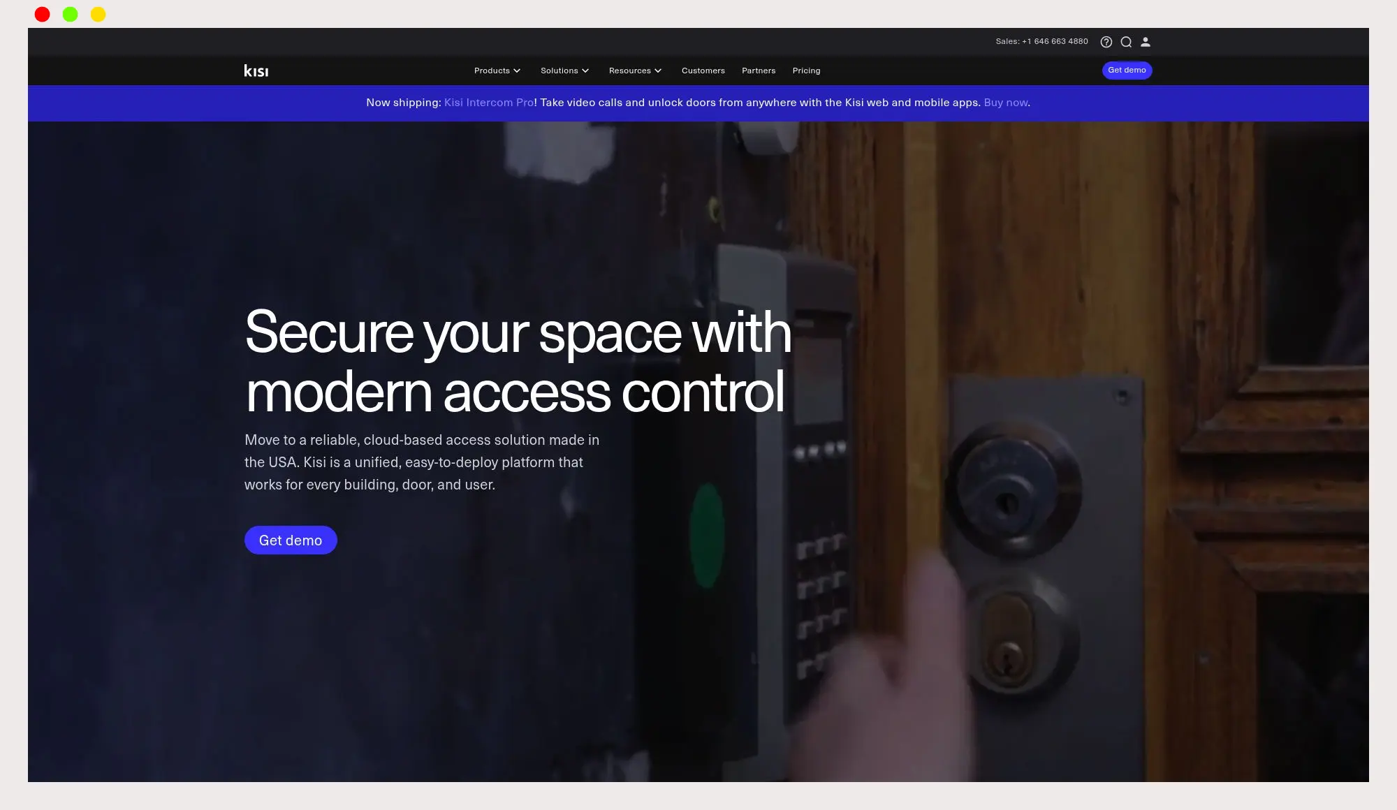 kisi homepage screenshot