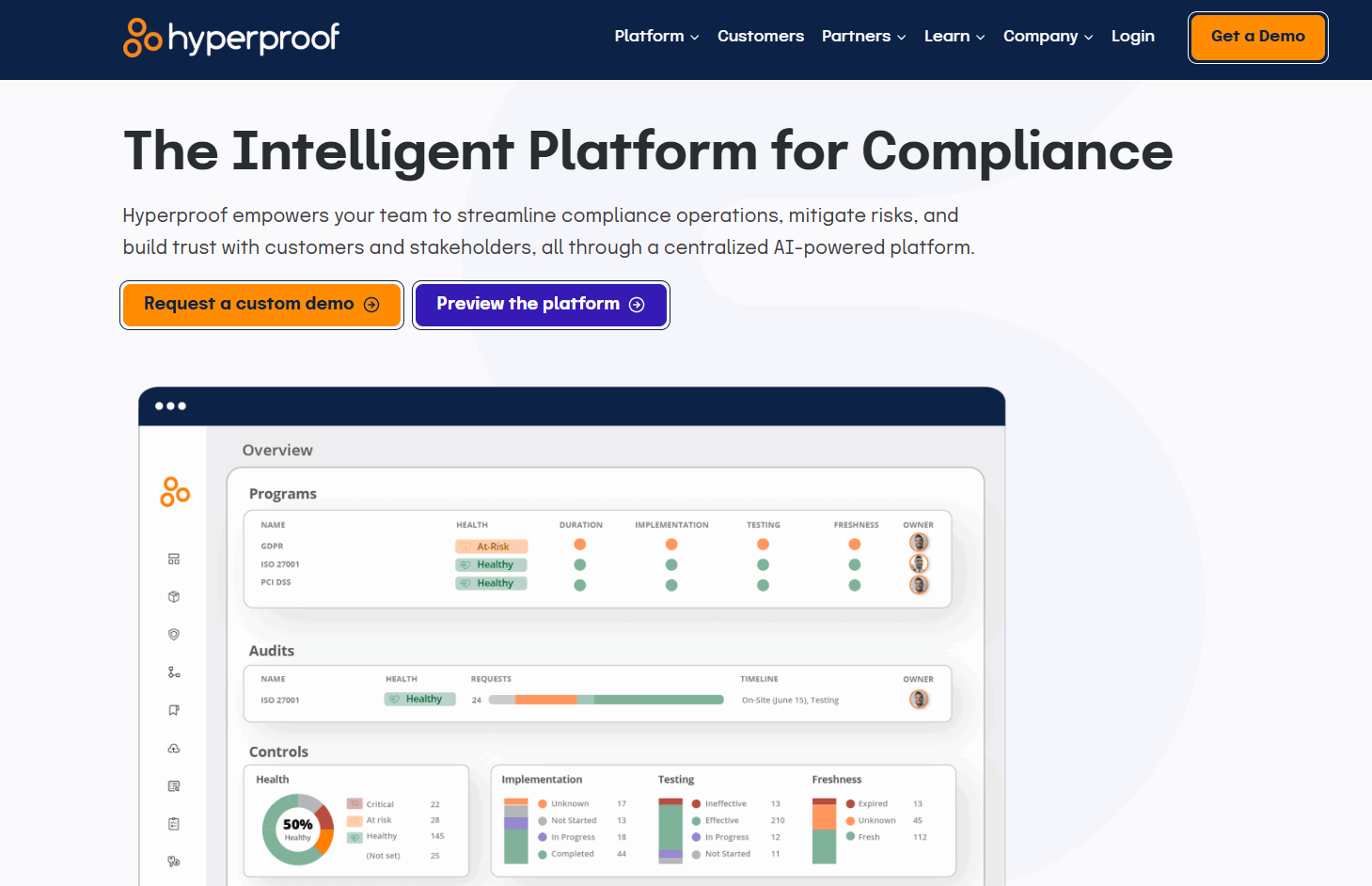 hyperproof homepage