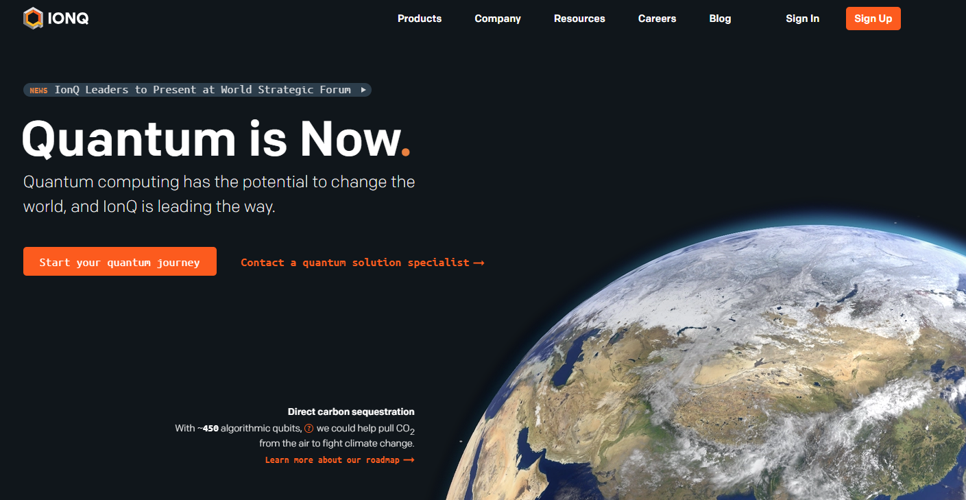 ionq homepage