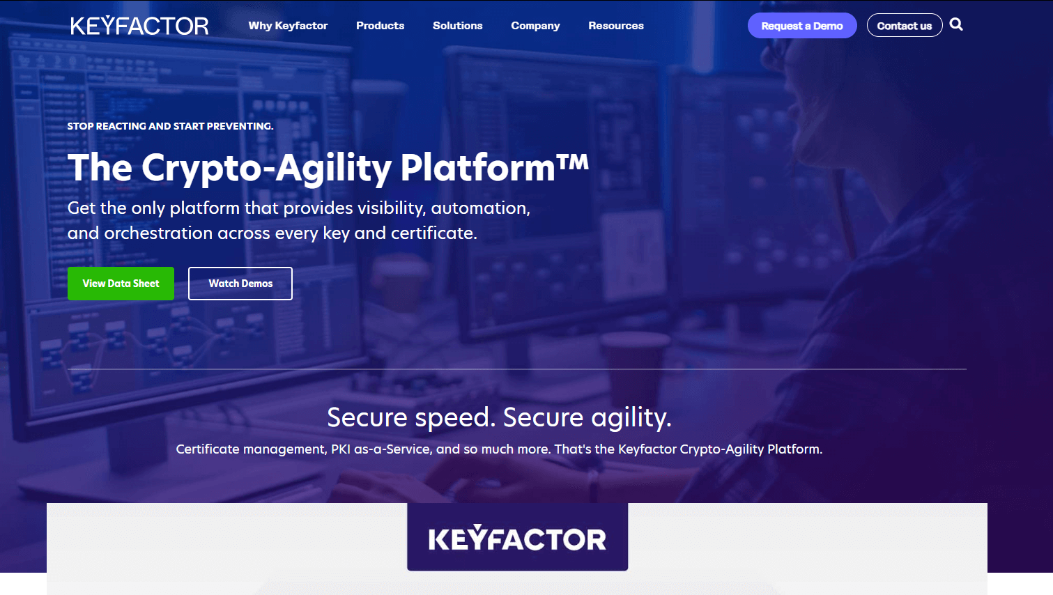 keyfactor homepage