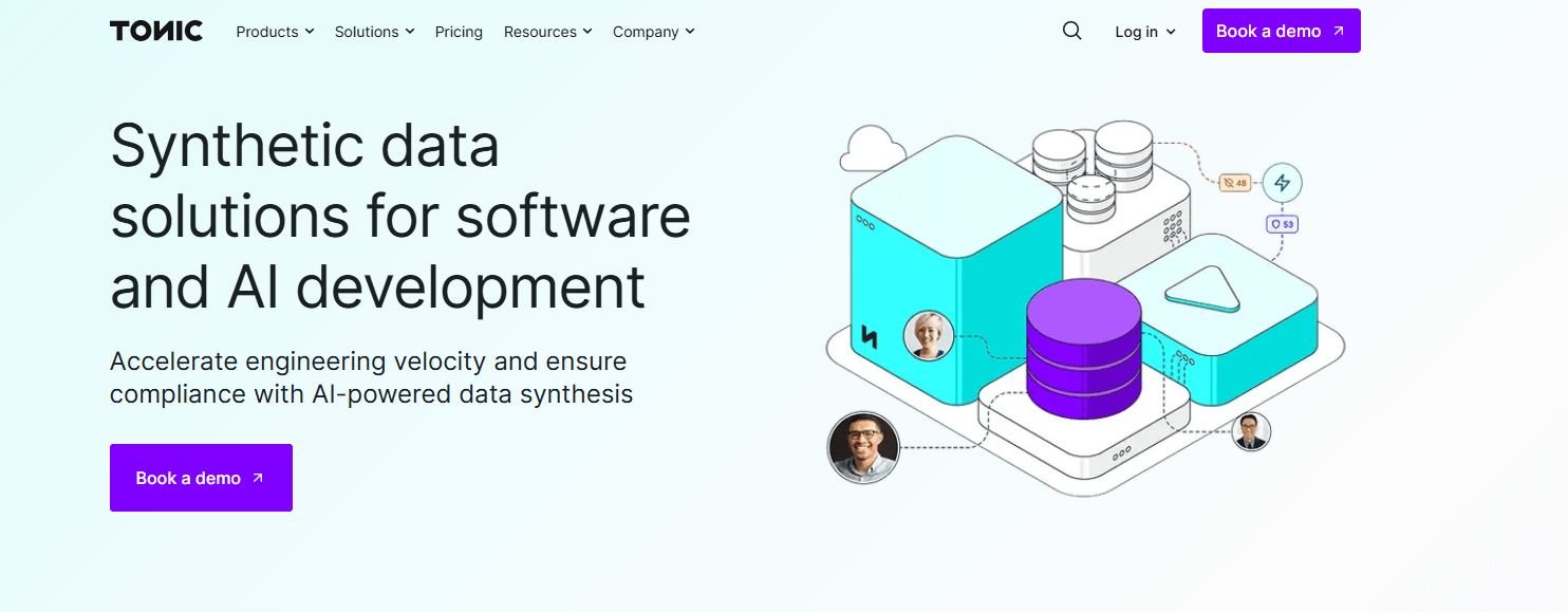 tonic.ai homepage