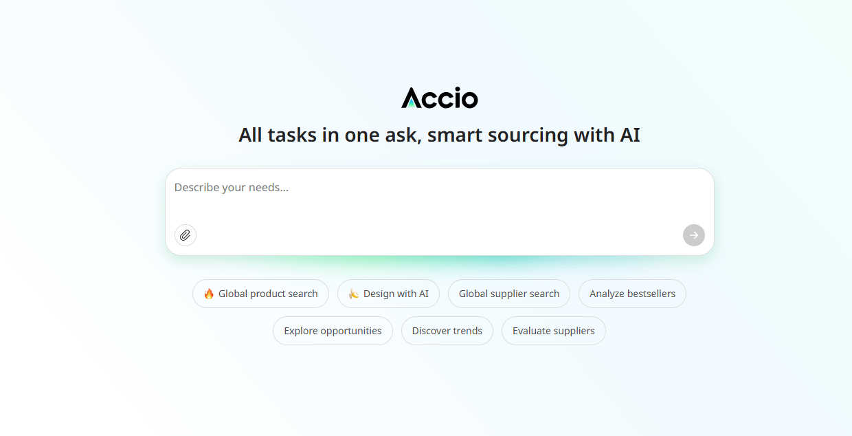 accio homepage