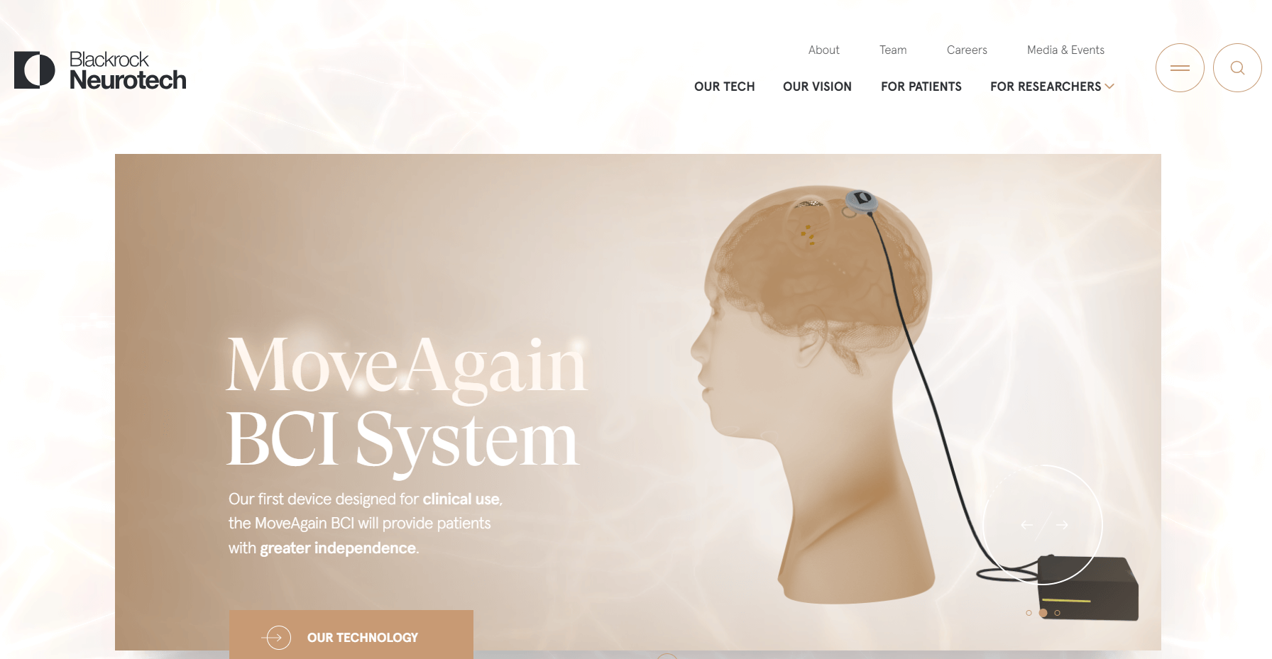 blackrockneurotech homepage