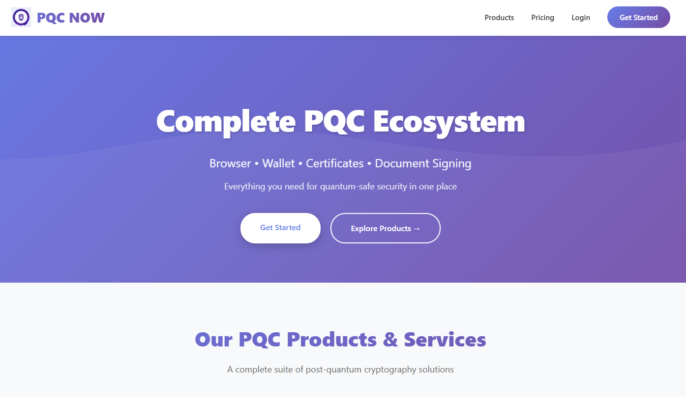 pqcnow homepage