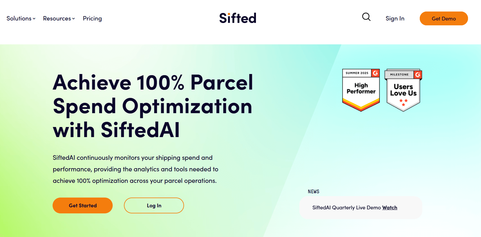sifted homepage