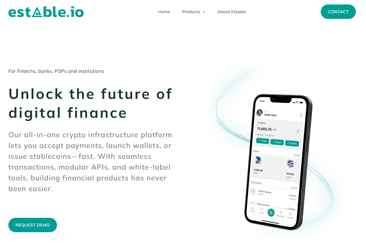 estable.io homepage