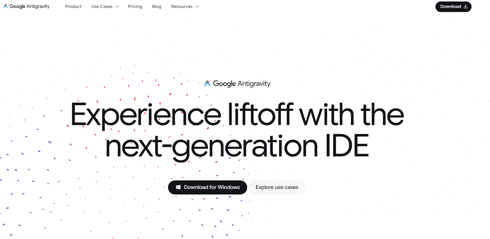 antigravity homepage