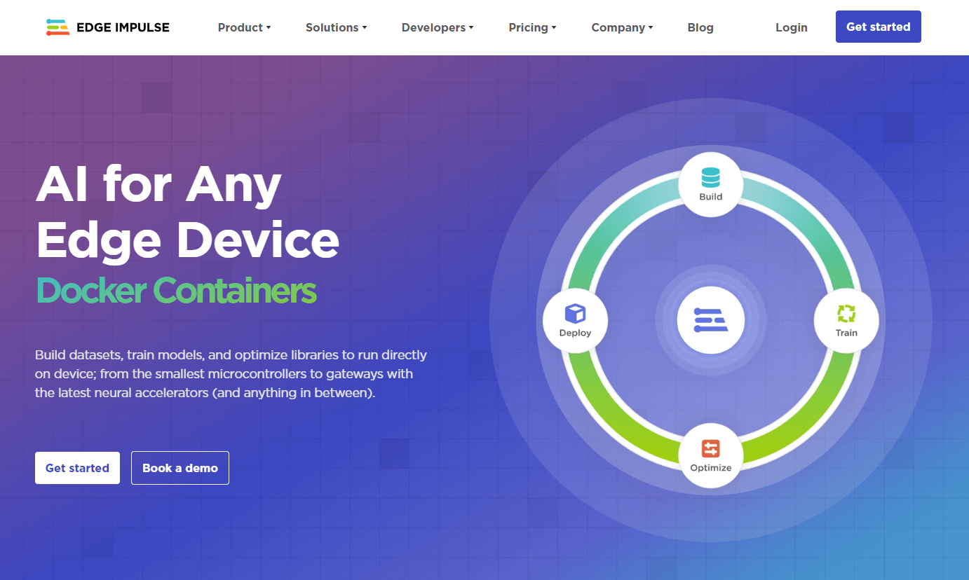 edgeimpulse homepage