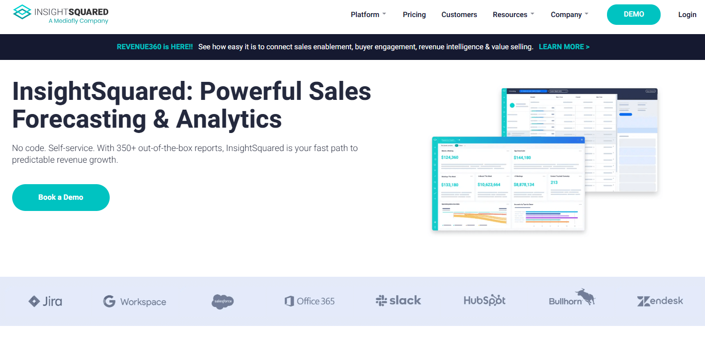 insightsquared homepage