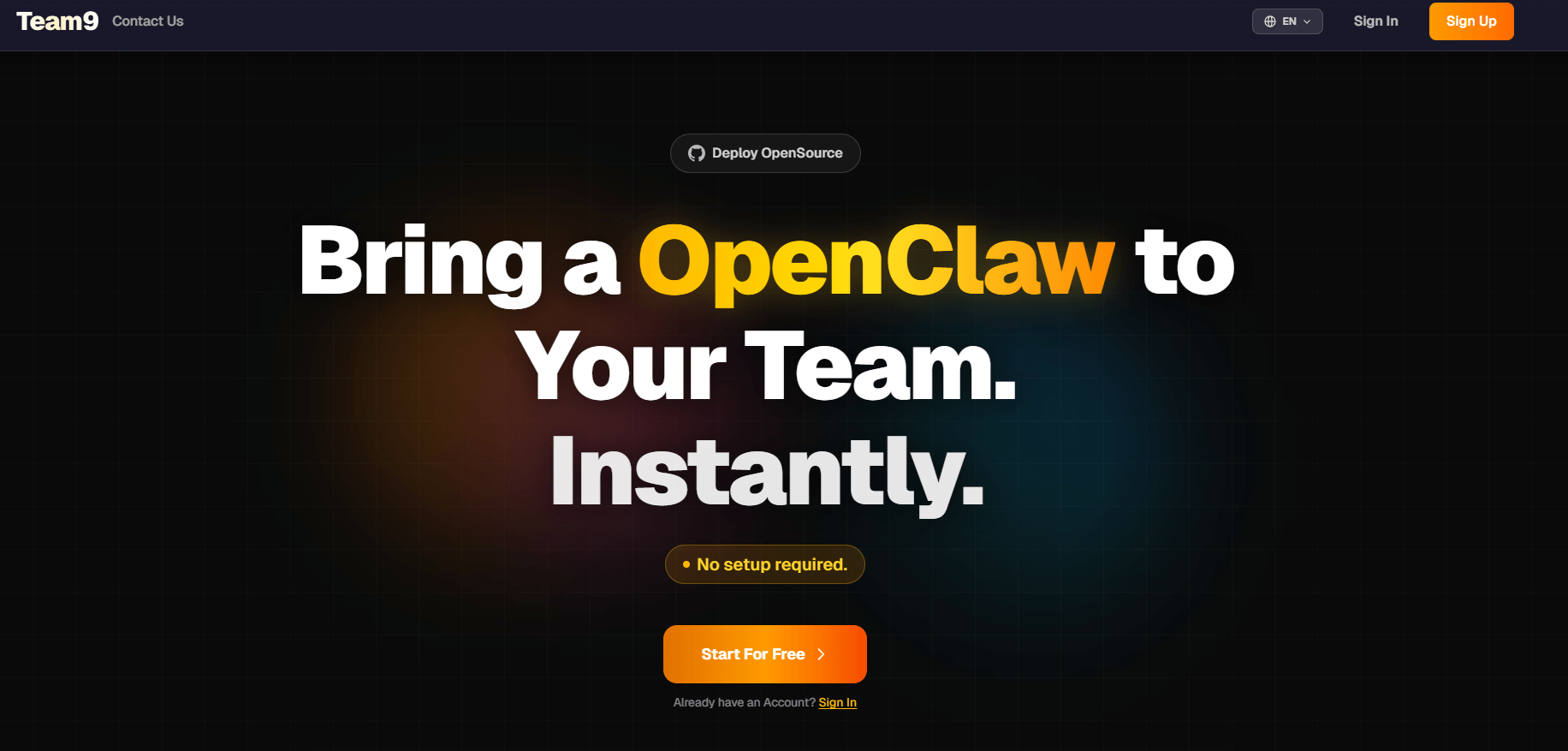 team9 homepage