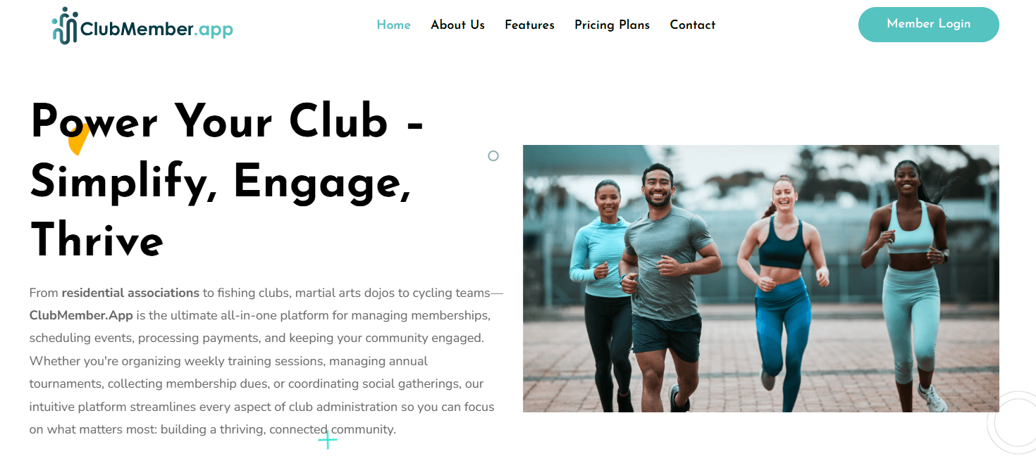 clubmember.app homepage