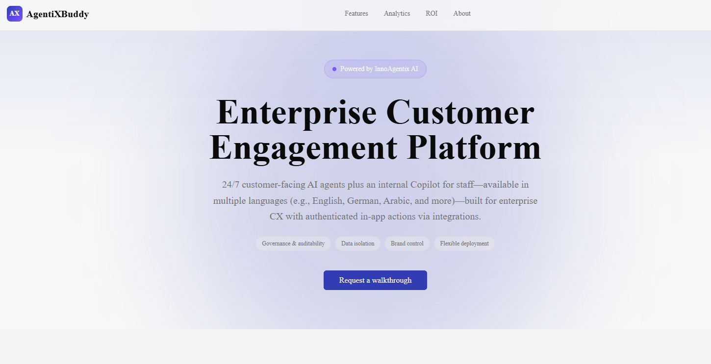 agentxibuddy homepage