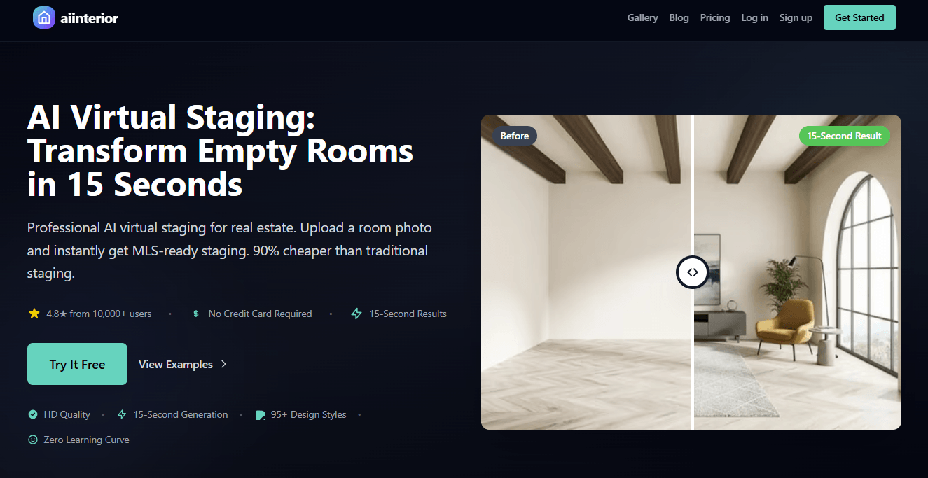 aiinterior homepage