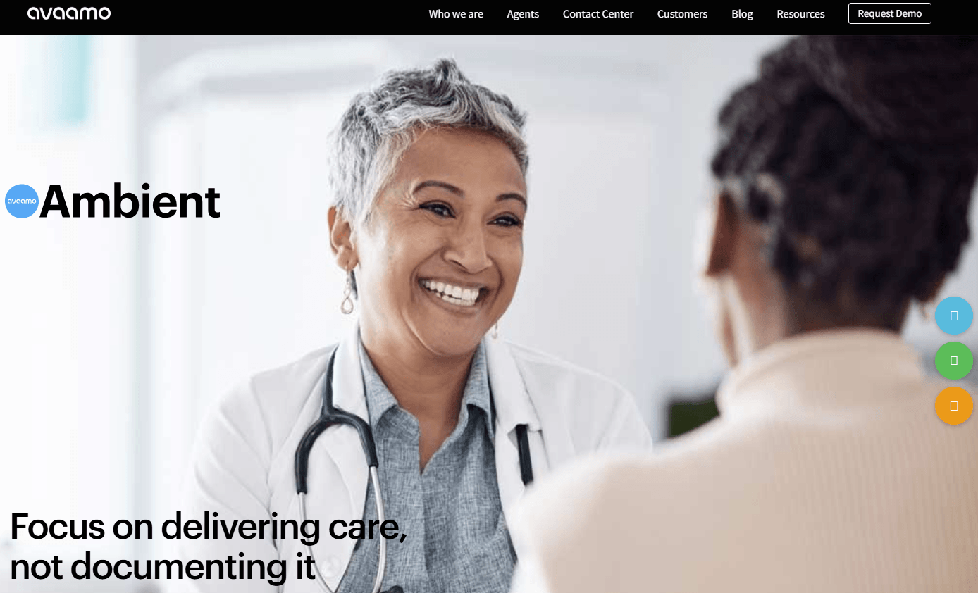 avaamo homepage