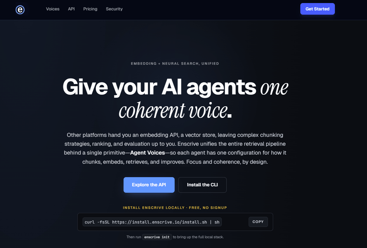 enscrive homepage