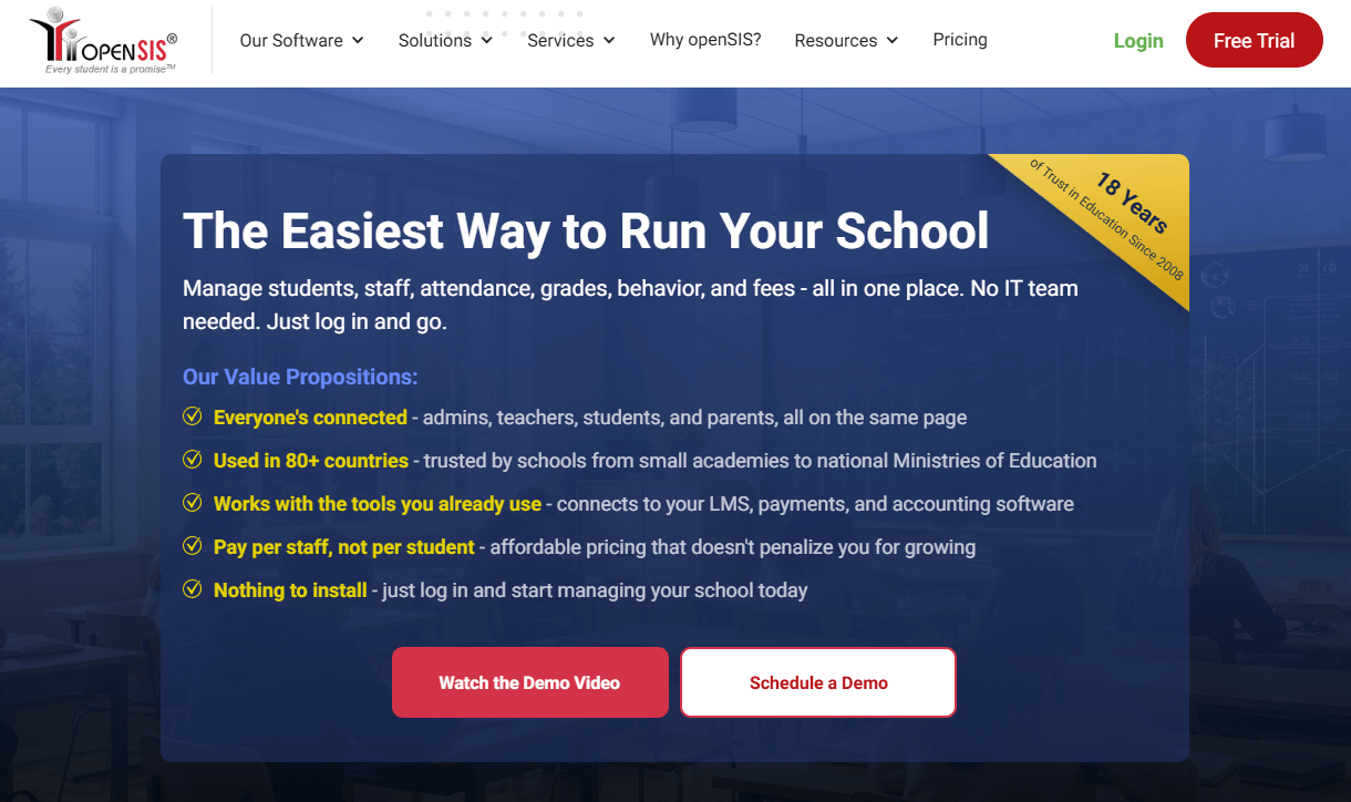 opensis homepage
