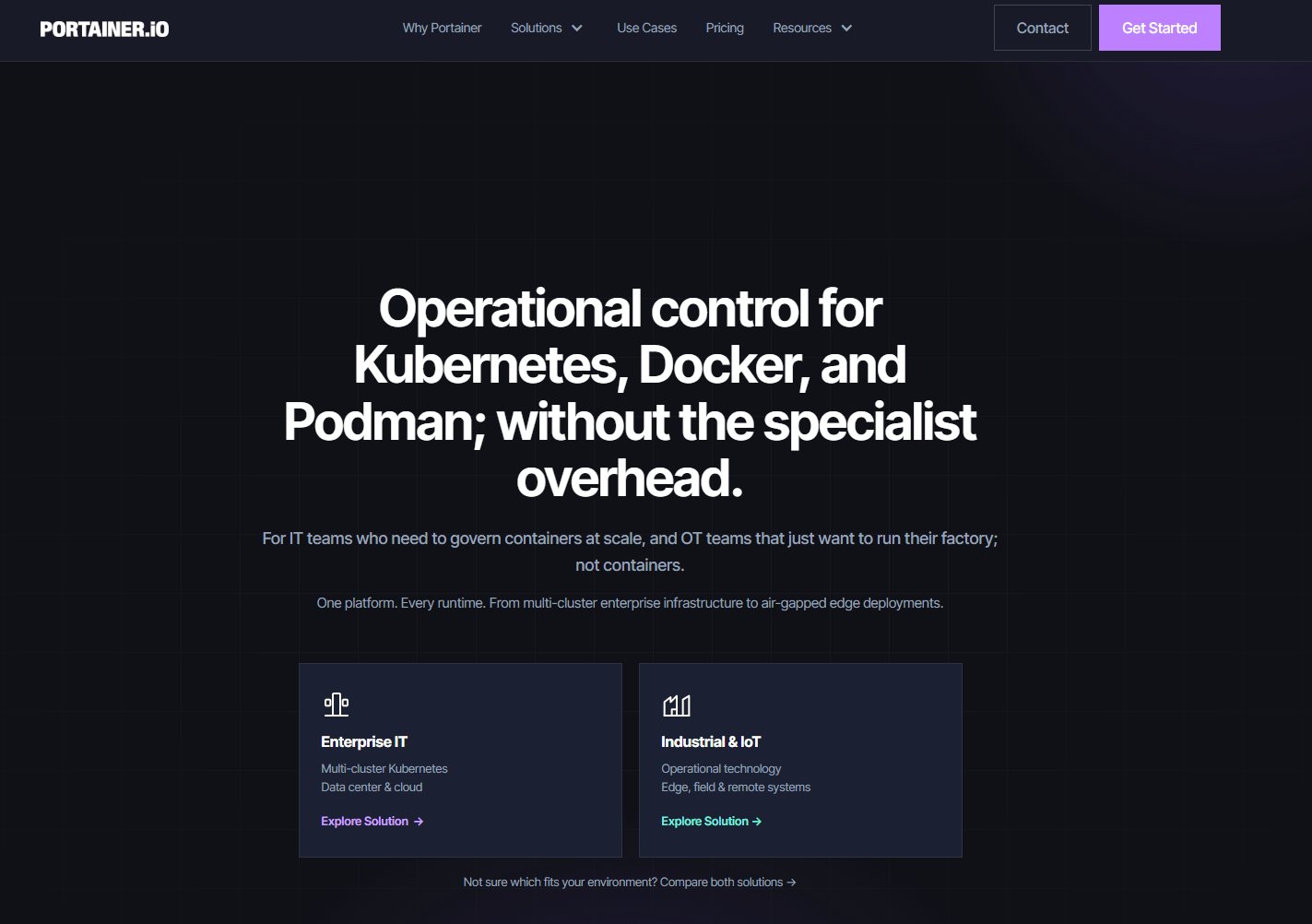 portainer homepage