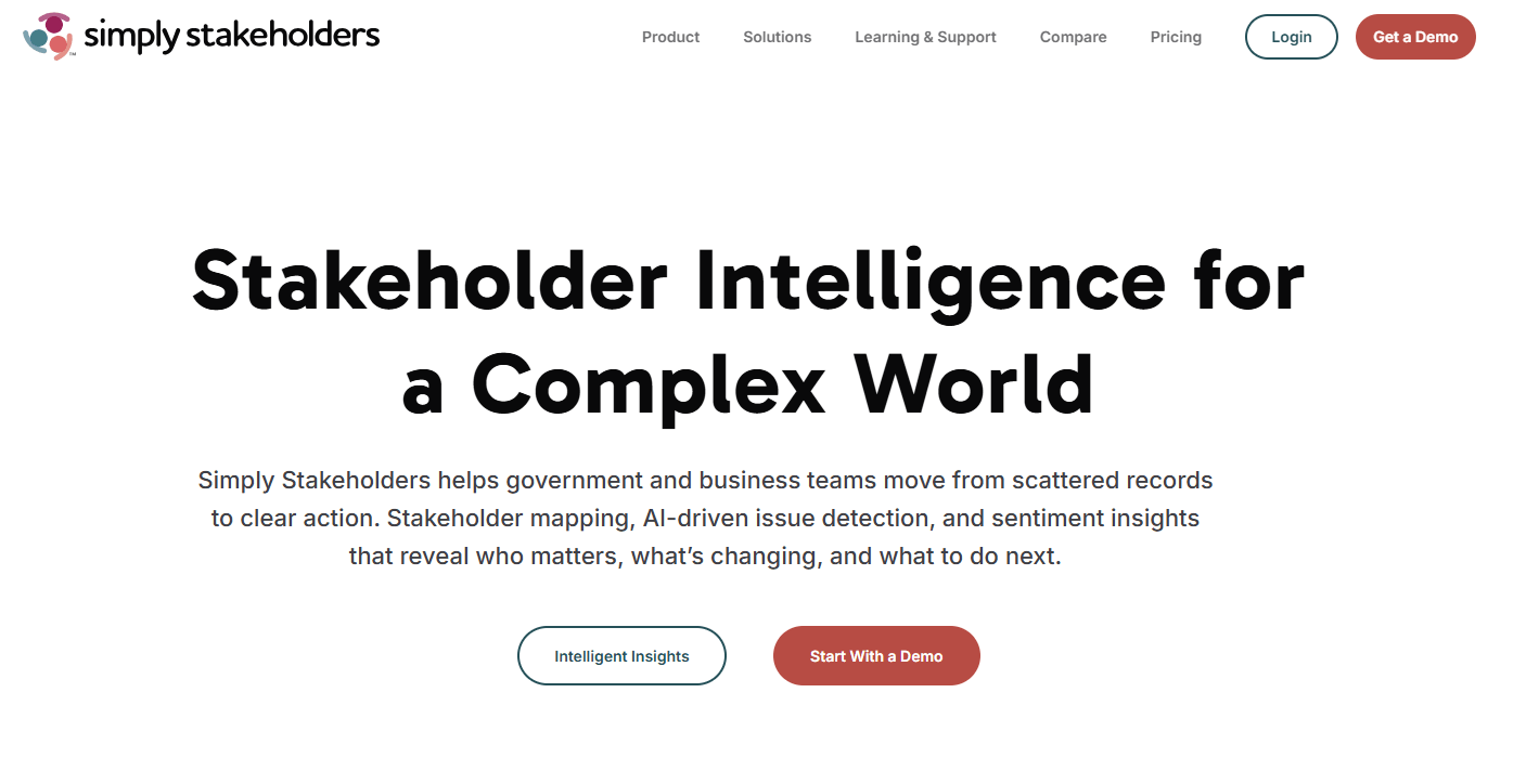 simplystakeholders homepage