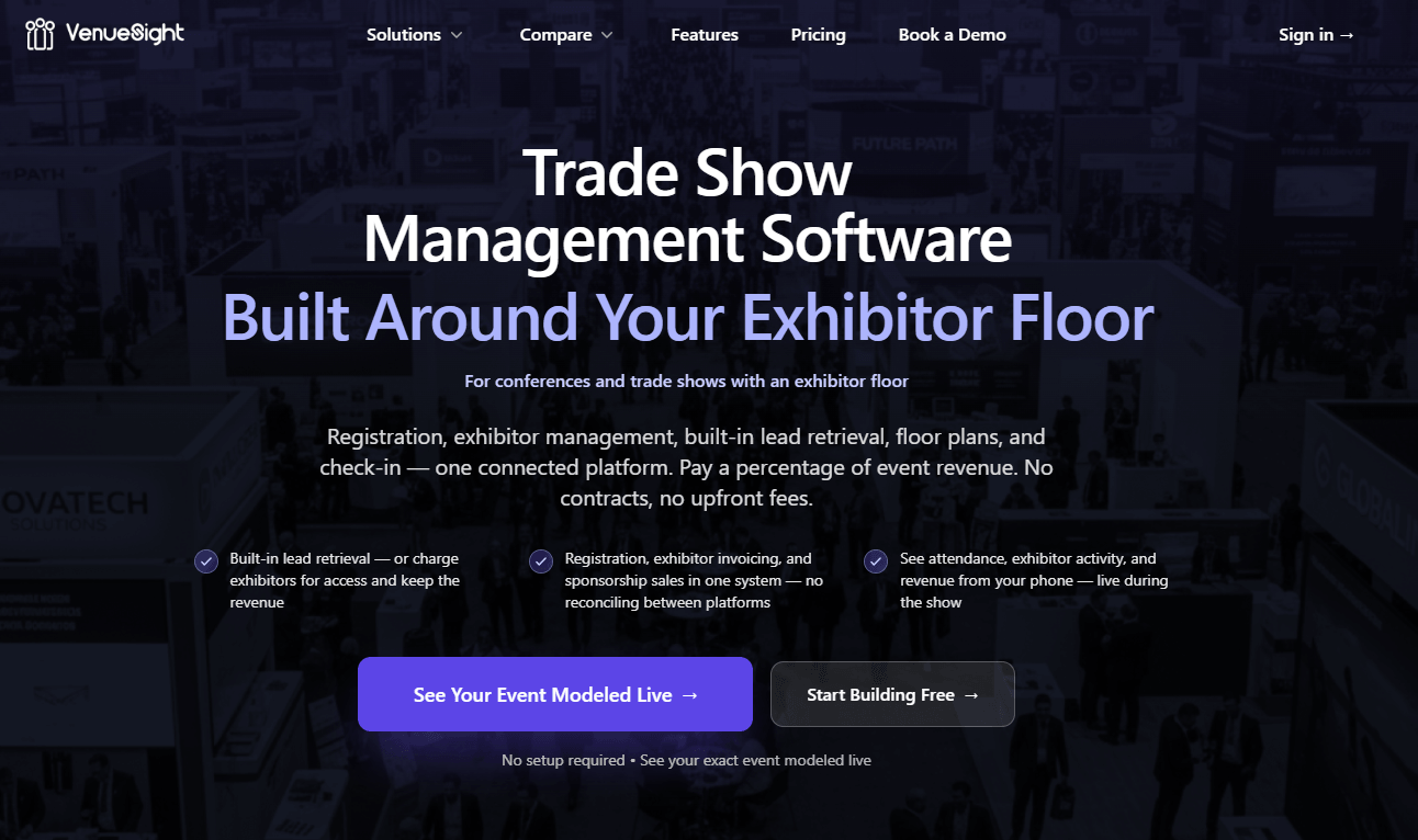 venuesight homepage