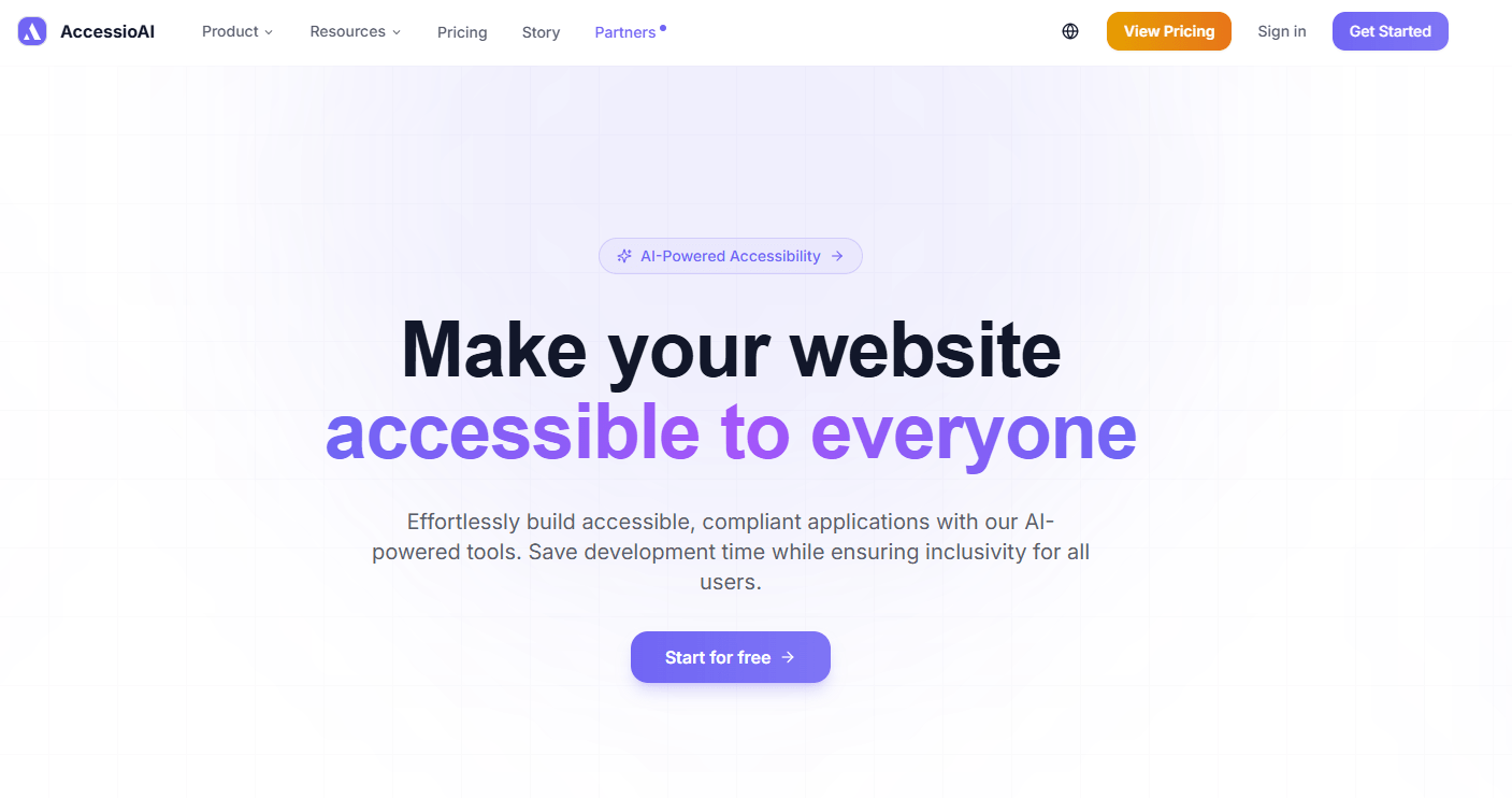 accessioai homepage