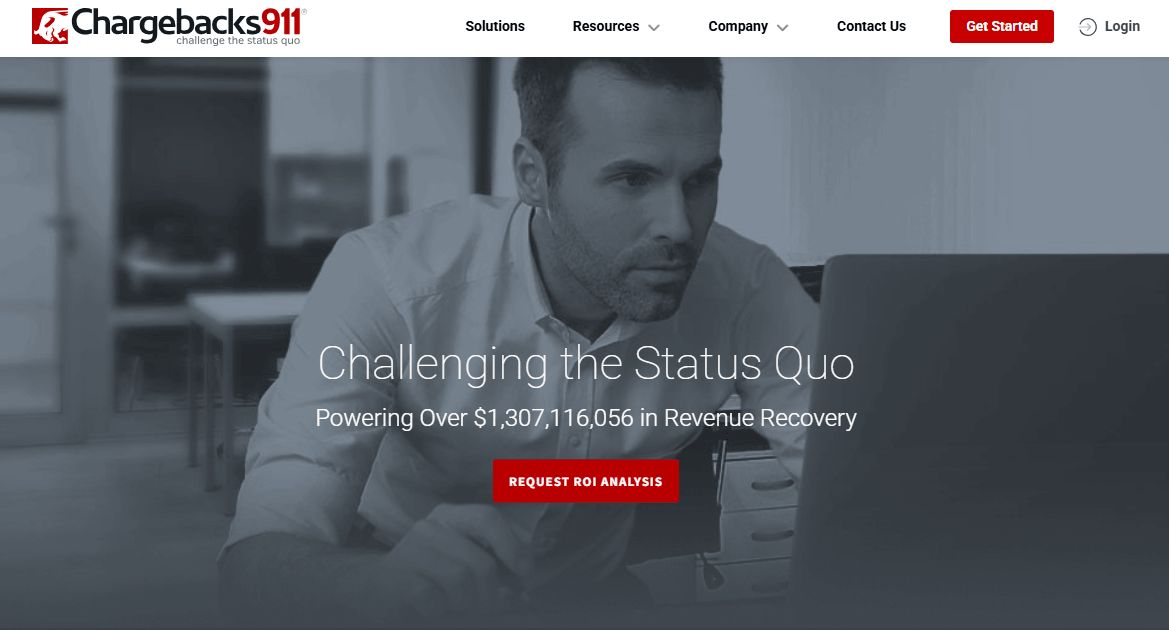 chargebacks911 homepage