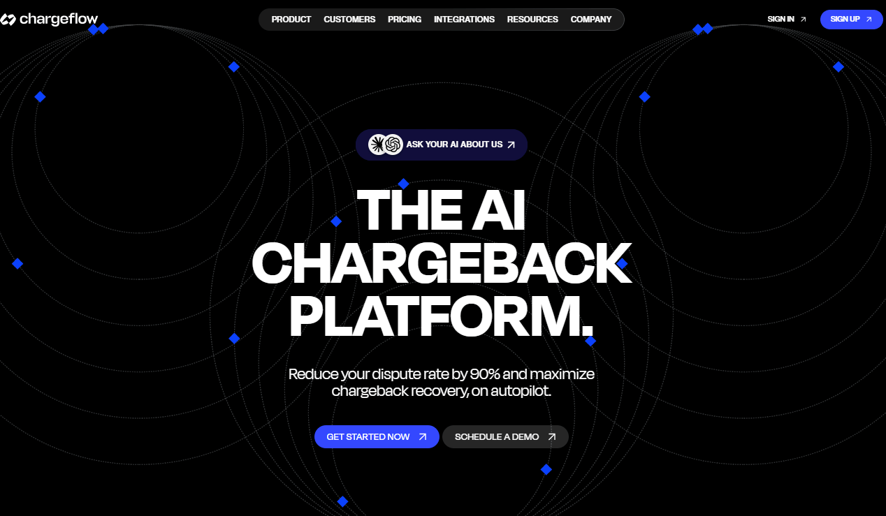 chargeflow homepage