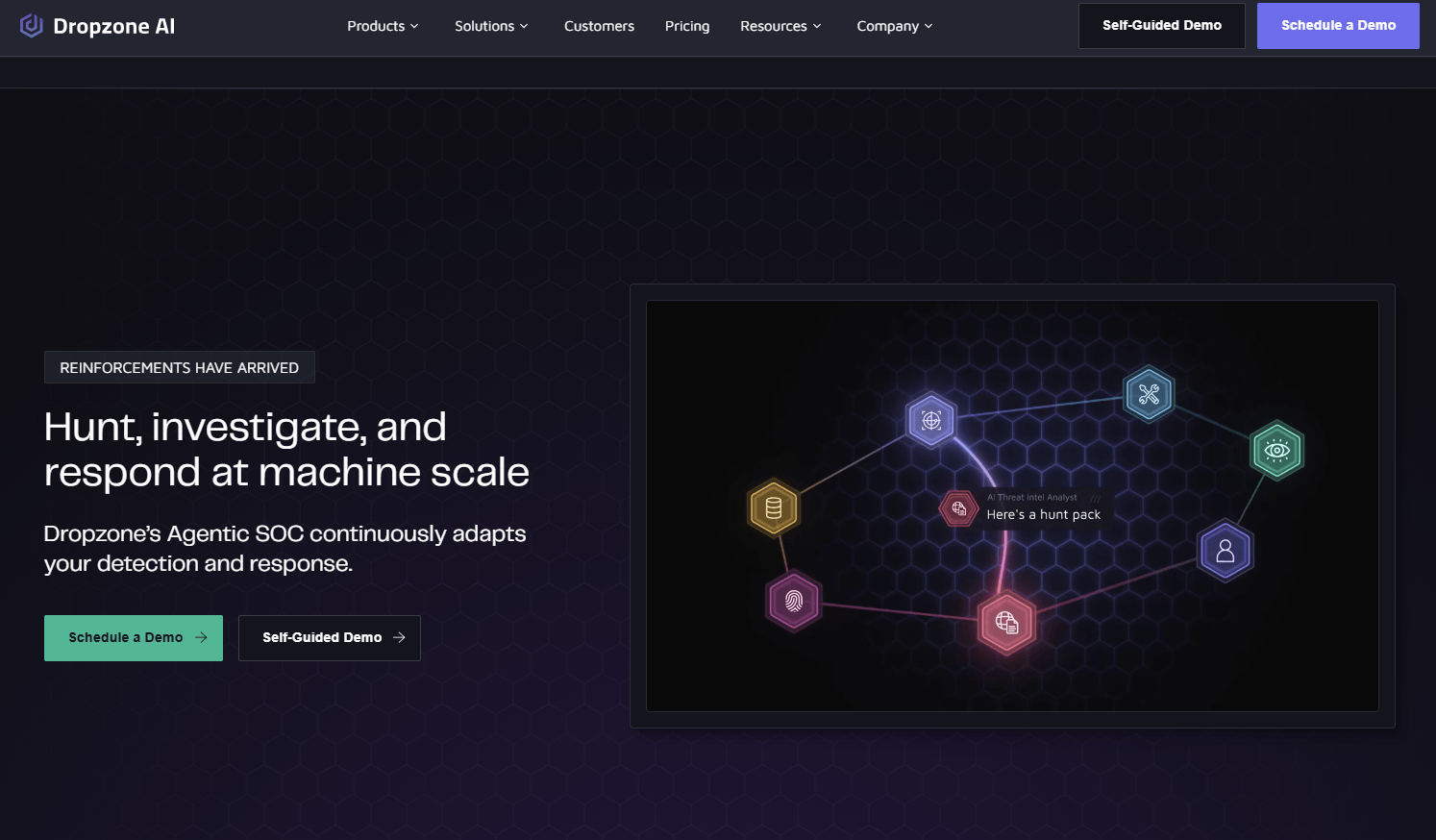 dropzone homepage